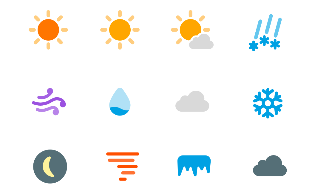 Weather Line icons